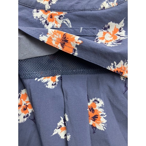 Duluth Trading Co Flex Sidewinder Printed Tunic Womens Size L Floral Long Sleeve - Picture 10 of 12